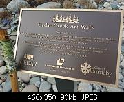 Cedar Creek Art Plaque