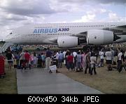 crowd Scene around the A380