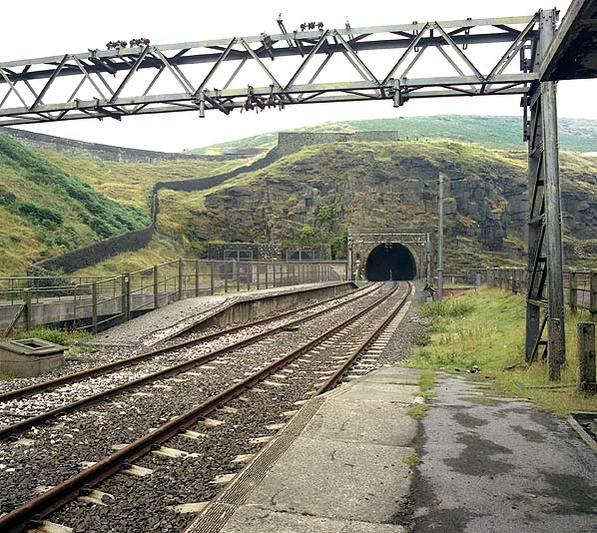 How Woodhead station and tunnel USED to look