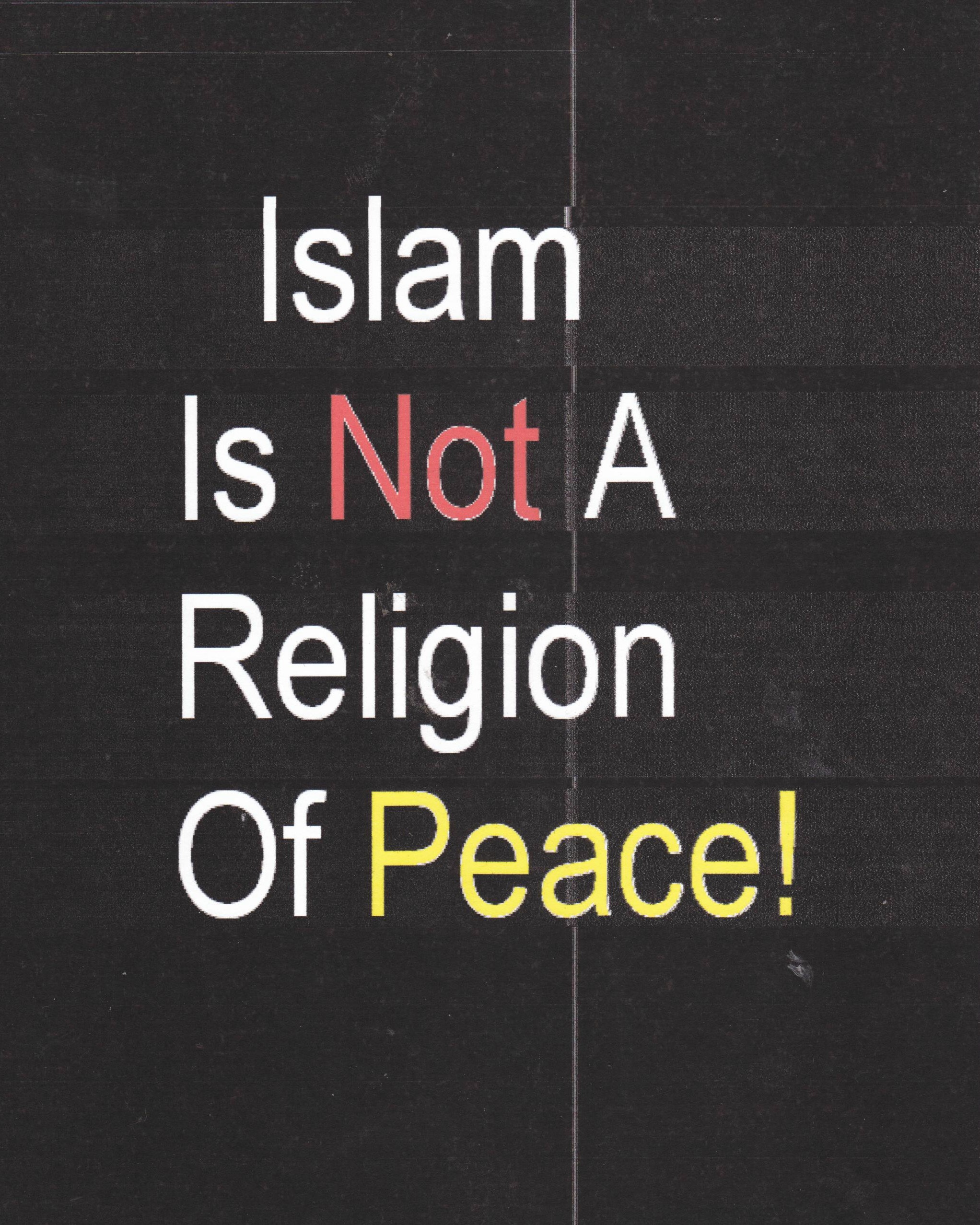 Islam Is Not Peaceful