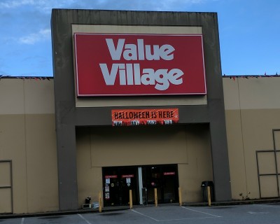 Value Village Halloween Sign