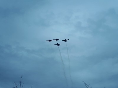 Fighters Fly Past