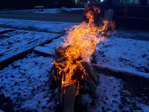 Winter Solstice Allotment Fire