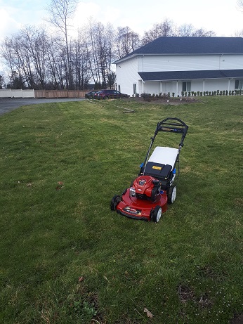Mower While Mowing