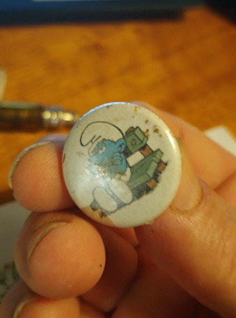 Grouchy Smurf Pin