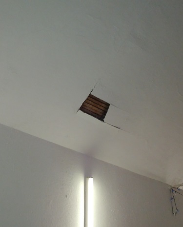 Upper Hall Ceiling Hole