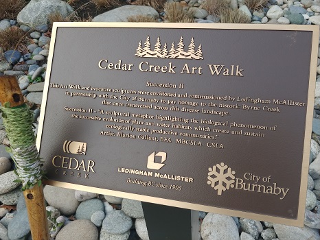 Cedar Creek Art Plaque