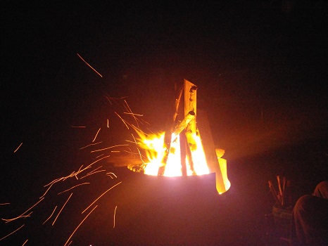Elk Bay Night Fire