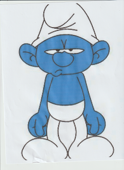 Unhappy Smurf