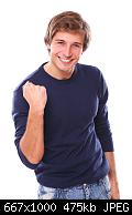 guy proud of bright smile