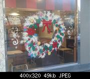 Wreath Window Painting