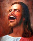 jesus laughing