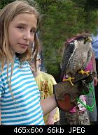 Flora and fauna 5 (some odd editing to remove identifiable strangers) 
 
Daughter with a Lanner Falcon