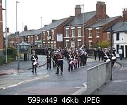 The annual remembrance parade & service at Sandbach, Cheshire.