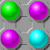  Jump over one ball or a row of balls of the same colour with a ball of different colour. 